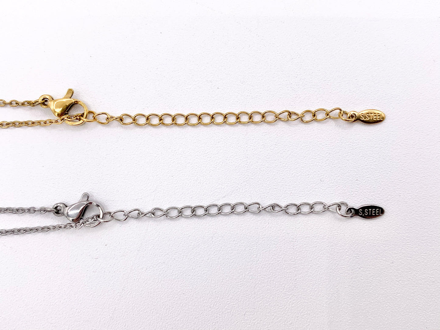 Delicate MOP Butterfly Necklace Gold/Silver Plated Stainless Steel Dainty Flexible Minimalist Finished Necklace 16" with Extension Link