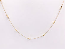 Load image into Gallery viewer, Delicate Nugget Necklace Gold/Silver Plated Stainless Steel Dainty Flexible Minimalist Finished Necklace 16&quot; with Extension Link
