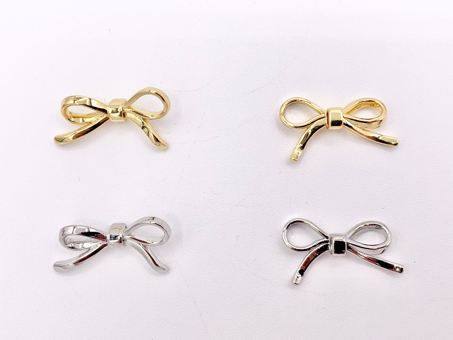 Cute Bowtie Pendant in 18K Gold/Platinum Plated Over Copper 6 PCS