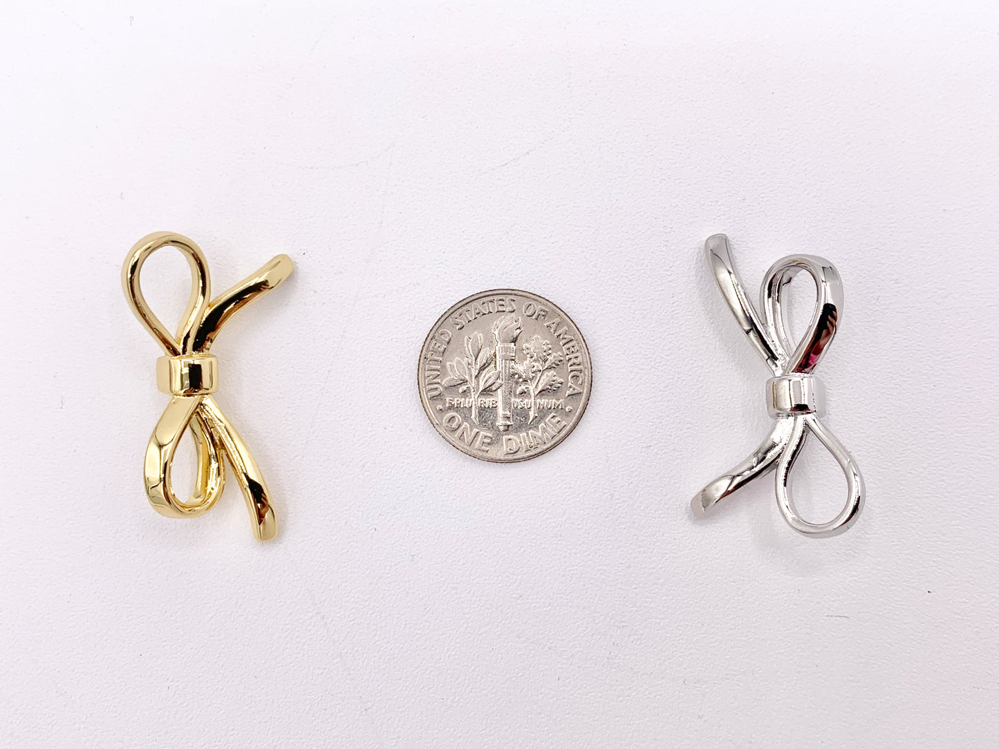 Cute Bowtie Pendant in 18K Gold/Platinum Plated Over Copper 6 PCS