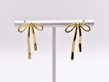 Load image into Gallery viewer, Cute Bowtie Earring Studs in 18K Gold/Platinum Plated Over Copper Earrings 4 PAIRS
