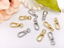 Cargar imagen en el visor de la galería, Cute Plain Key Chain Clasps in 18K Gold/Platinum Plated 10 PCS
