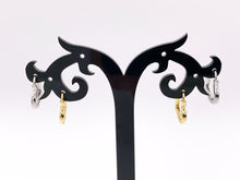 Cargar imagen en el visor de la galería, Dainty Heart 13mm Earring Huggies in 18K Gold or Silver Plated Copper 5 PAIRS
