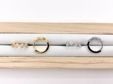 Load image into Gallery viewer, CZ Pave Diamonds Cute Little Earring Huggies in 18k Gold or Silver plated Copper 5 PAIRS
