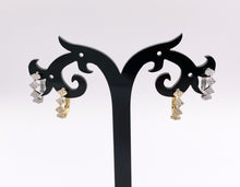 Load image into Gallery viewer, CZ Pave Diamonds Cute Little Earring Huggies in 18k Gold or Silver plated Copper 5 PAIRS
