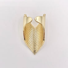 Cargar imagen en el visor de la galería, Chevron V Shaped Bulky Ring in CZ Pave Real Gold 18K Plated Copper Adjustable Ring 3 PCS
