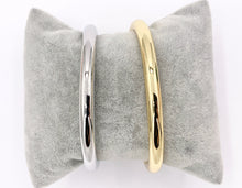 Cargar imagen en el visor de la galería, Chunky Thick Plain Adjustable Bracelet Cuffs in 18K Gold Plating or Silver Plating 2 PCS
