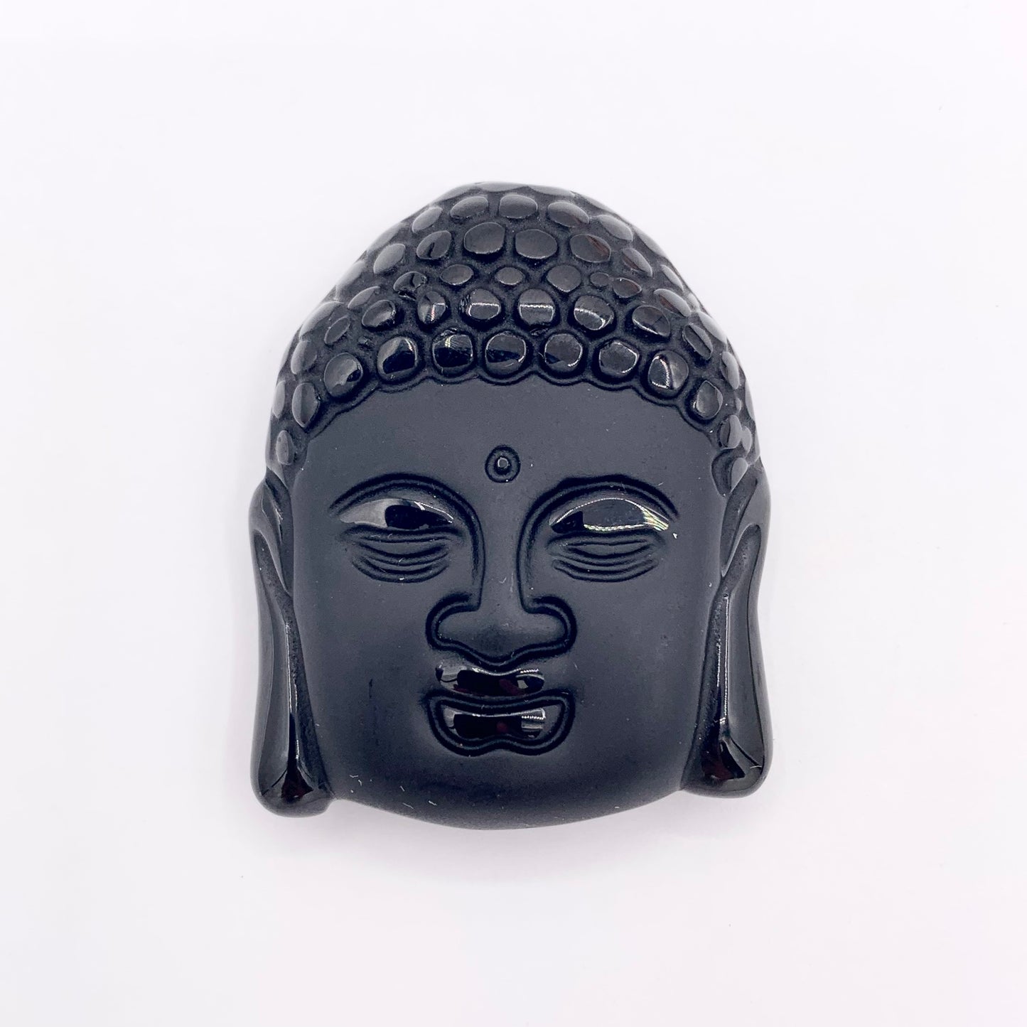 The Buddha Pendant Natural Black Obsidian Pendants Beautiful Hand Carved Buddhism Stone Pendant Sold By Piece