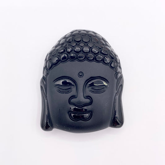 The Buddha Pendant Natural Black Obsidian Pendants Beautiful Hand Carved Buddhism Stone Pendant Sold By Piece