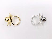 Cargar imagen en el visor de la galería, Unique Designs Tic Tac Toe Inspired Adjustable Rings Real Gold/Platinum 18K Plated Copper 4PCS
