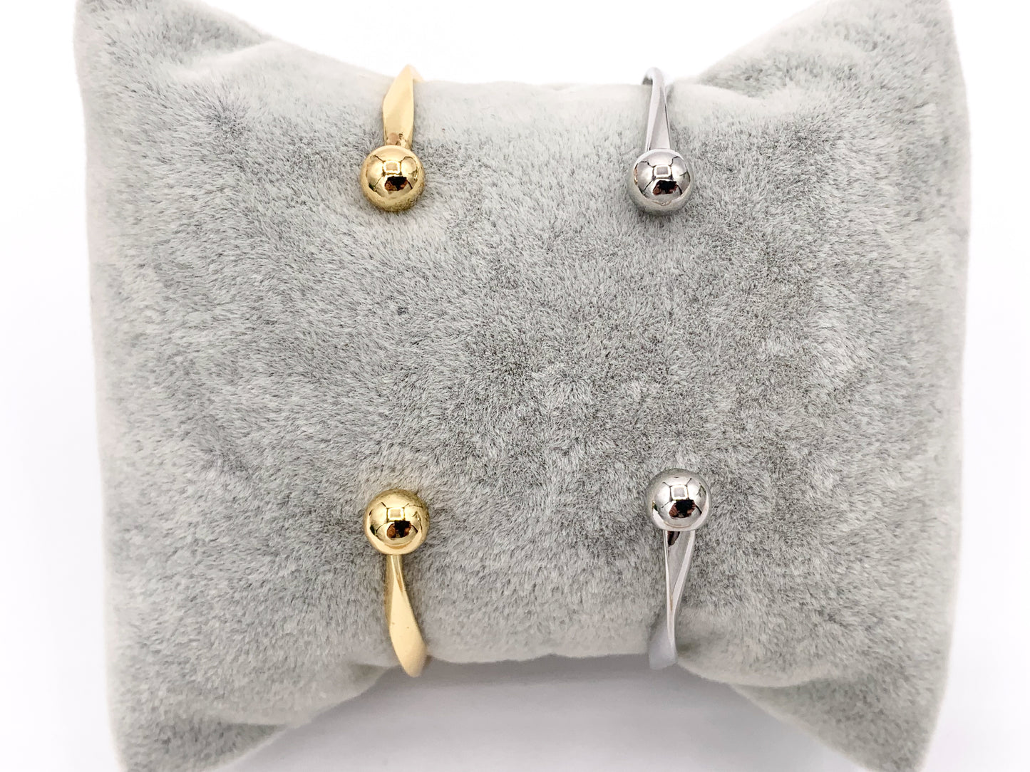 Thin Minimalist Twisted Bracelet Cuffs in Real Gold/Platinum 18K Plated Copper 4PCS