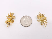 Cargar imagen en el visor de la galería, Luxury Fireworks CZ Pave Earrings in 18k Gold and Silver Over Copper 3 PAIRS
