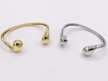 Load image into Gallery viewer, Open Front Drop Adjustable Bracelet Cuffs in Real Gold/Platinum 18K Plated Copper 3 PCS
