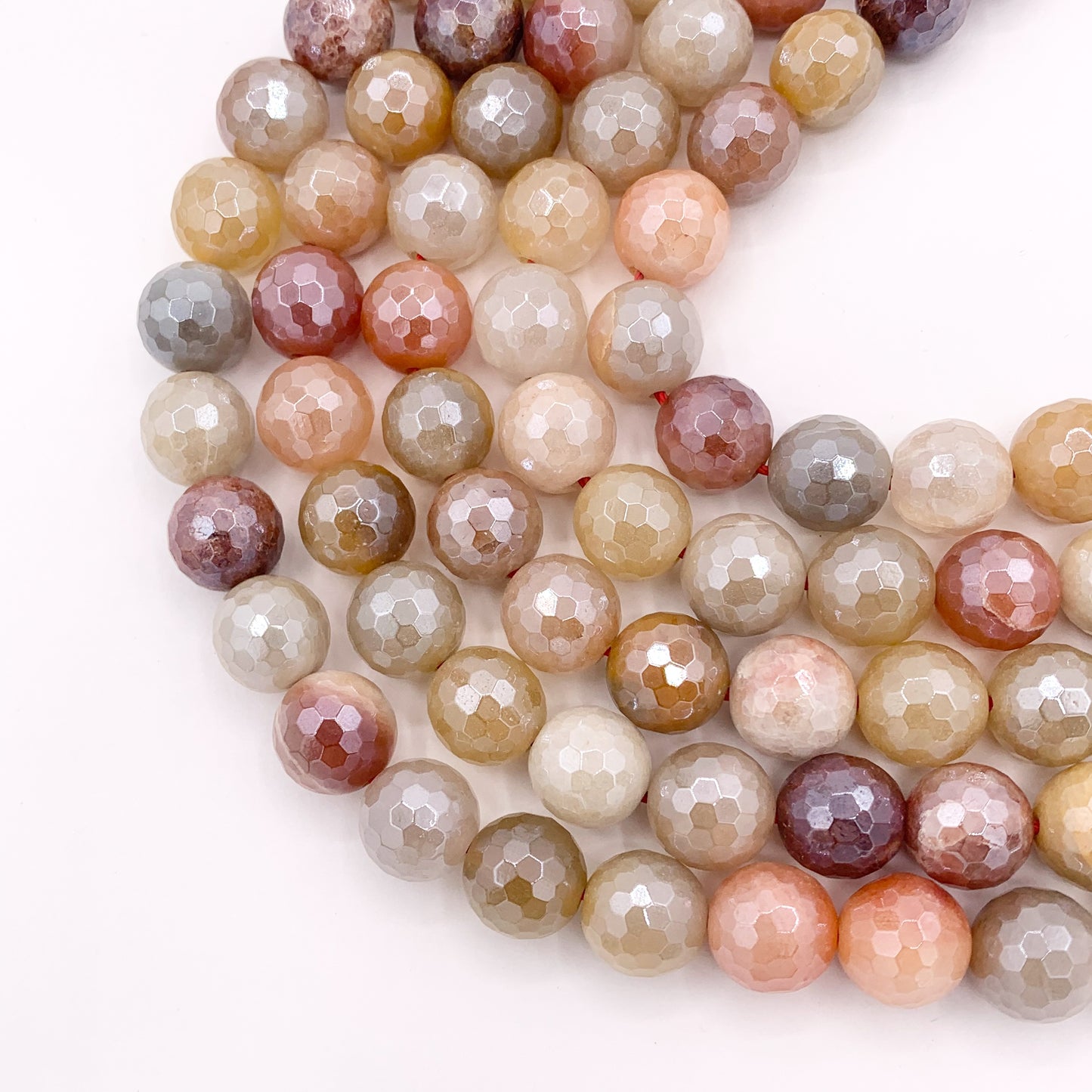 Mystic Electroplated Quartzose Jade Shiny Faceted Round Beads 6mm 8mm 10mm 12mm 15"