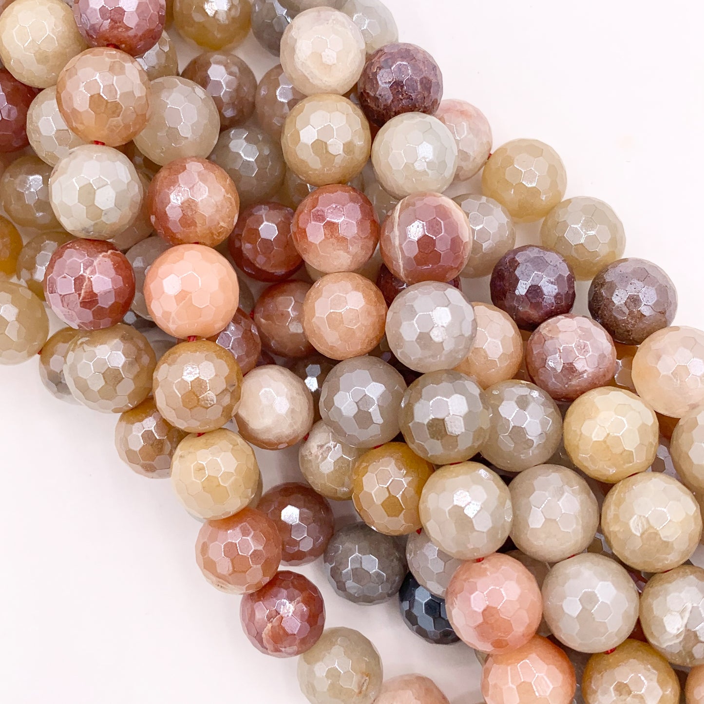 Mystic Electroplated Quartzose Jade Shiny Faceted Round Beads 6mm 8mm 10mm 12mm 15"