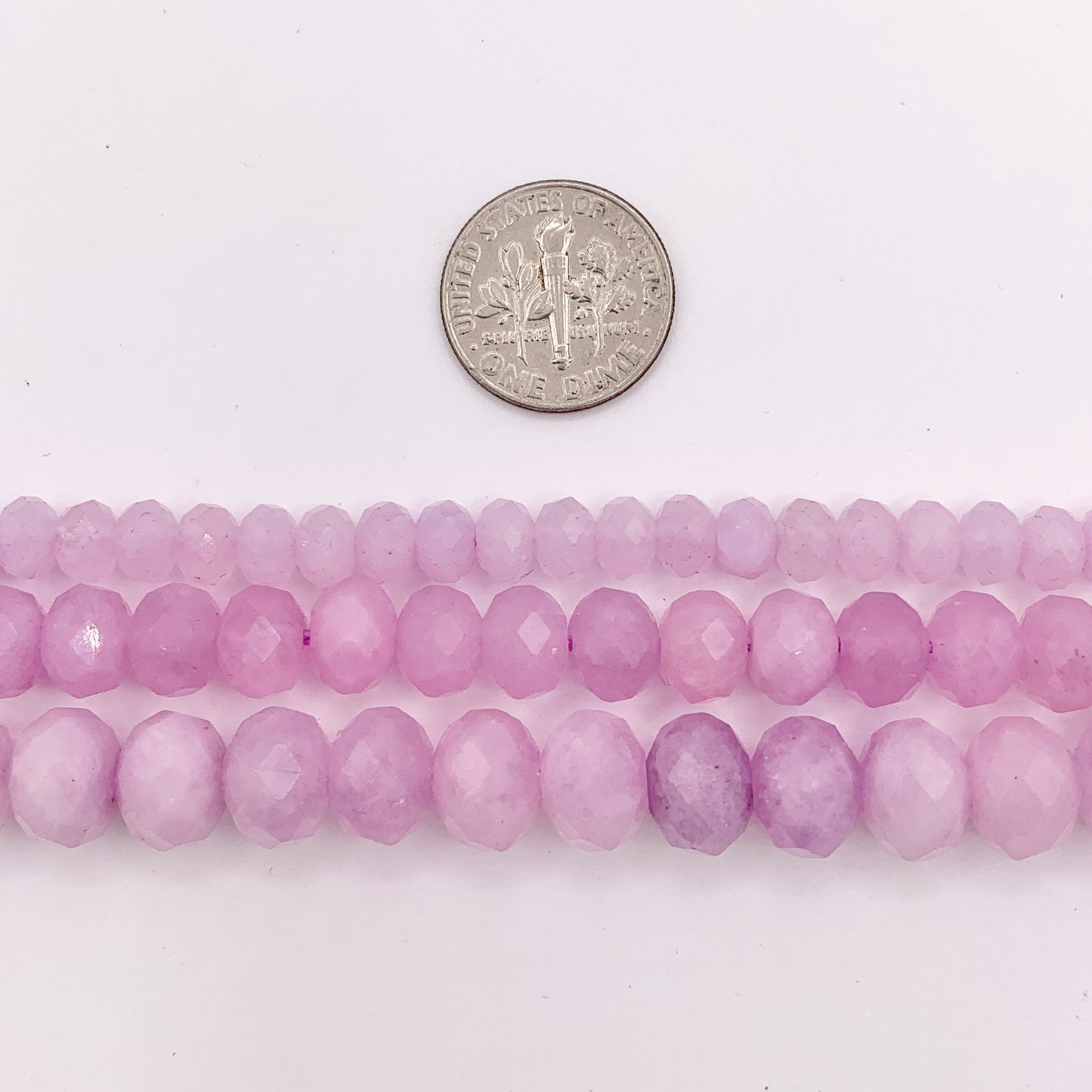 Lavender Amethyst Round & Rondelle Shiny Faceted Hand Cut Natural Crystal Beads 15" 6mm 8mm 10mm