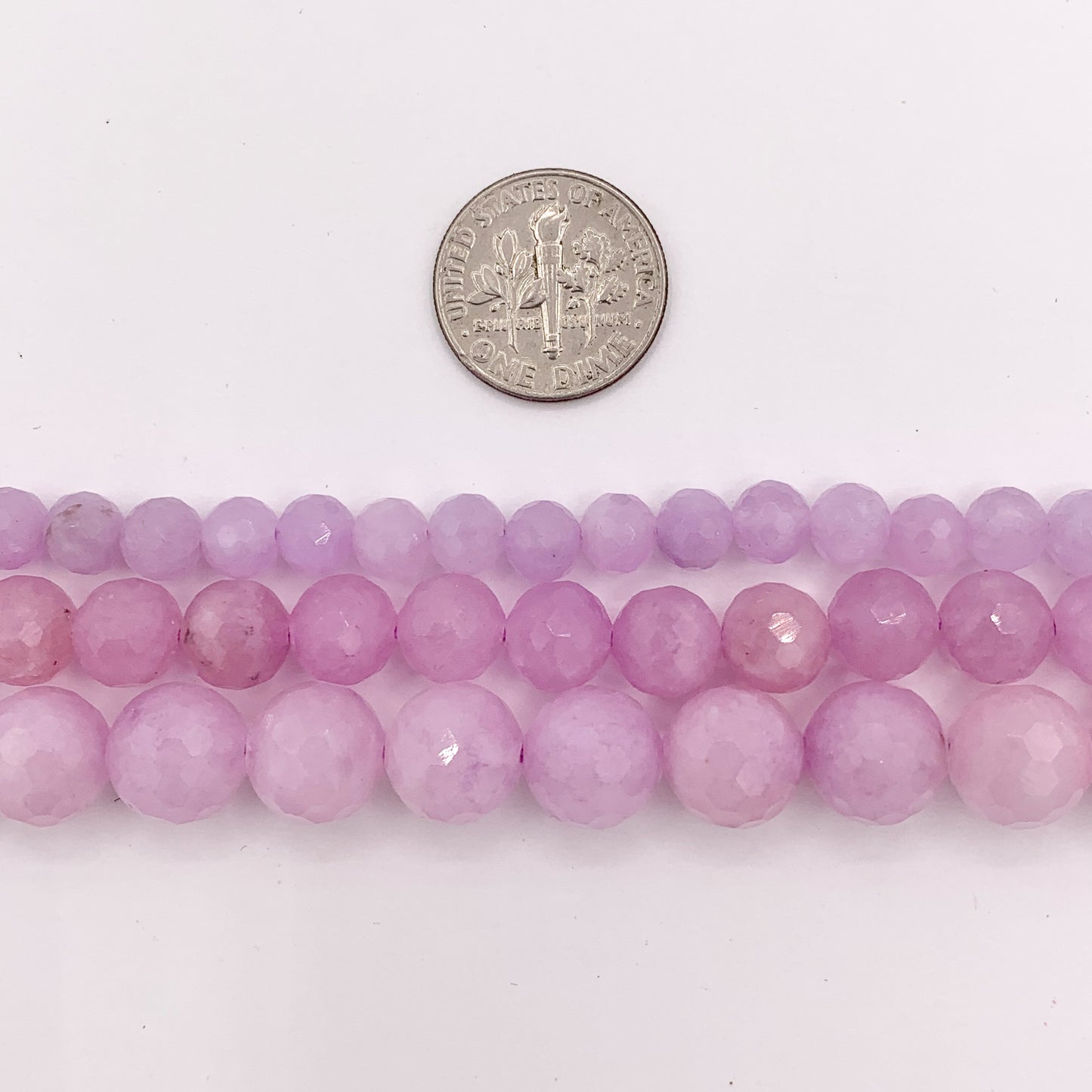 Lavender Amethyst Round & Rondelle Shiny Faceted Hand Cut Natural Crystal Beads 15" 6mm 8mm 10mm