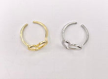 Cargar imagen en el visor de la galería, Cute Statement Simple Abstract Heart Rings in 18K Gold or Silver plated Copper 6PCS
