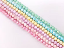 Cargar imagen en el visor de la galería, 4mm High Quality Opaque Crystal Round Faceted 32 Cut Extra Shiny Crystal Beads 1 Strand 15&quot; Available in 6 Colors
