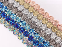 Cargar imagen en el visor de la galería, 10mm Hematite Hammered Coin Beads Jewelry Making Around 15"-16" Price for 1 Strand
