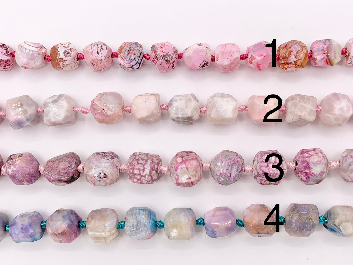Colorful Dyed Natural Agate Faceted Nugget Beads 16"-17" (Size Vary Each Beads!!!)