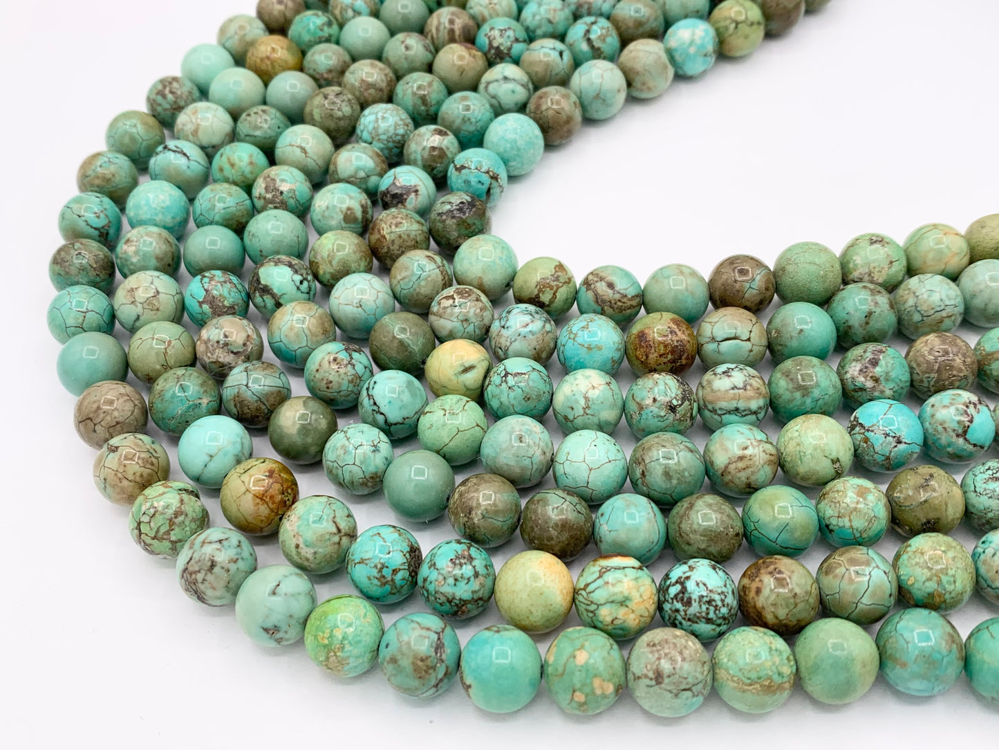 Natural Magnesite Blueish Green Color Smooth Round Beads 3mm 6mm 8mm 10mm 1 Strand
