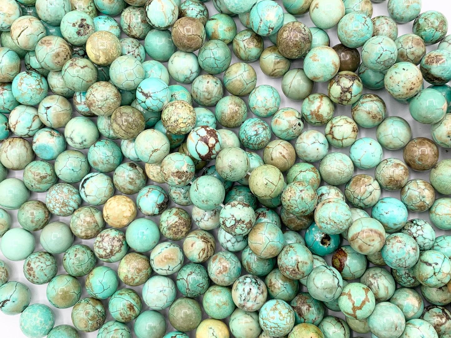 Natural Magnesite Blueish Green Color Smooth Round Beads 3mm 6mm 8mm 10mm 1 Strand