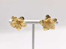 Load image into Gallery viewer, Cute Detailed Flower Earring Studs in Real 18K Gold/Platinum Plated Over Copper 4 PAIRS
