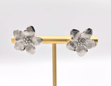 Load image into Gallery viewer, Cute Detailed Flower Earring Studs in Real 18K Gold/Platinum Plated Over Copper 4 PAIRS
