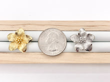 Load image into Gallery viewer, Cute Detailed Flower Earring Studs in Real 18K Gold/Platinum Plated Over Copper 4 PAIRS
