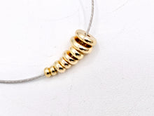 Load image into Gallery viewer, Dainty Rondelle Smooth Spacer Beads in Real Gold 18K Plated Over Copper 1 BAG
