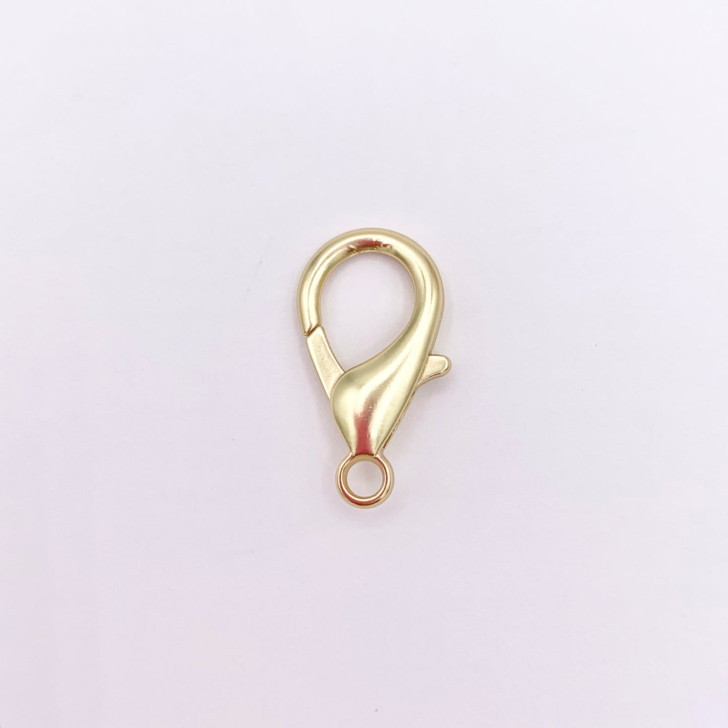 Matte 18K Gold Plated Brass Plain Medium Large Lobster Clasp 20 PCS