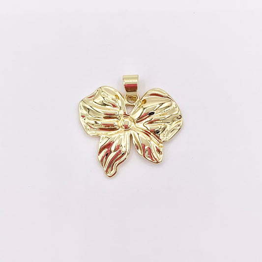Large Bowtie Pendant in 18K Gold Plated Over Copper 10 PCS