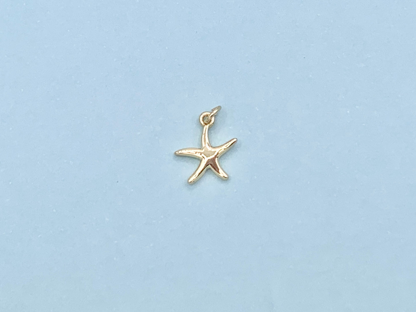 Tiny Cute Starfish Charms plated in 18K Gold Copper Base 10 pcs