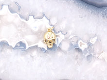 Load image into Gallery viewer, Tiny Skull Charms plated in 18K Gold Copper Base 10pcs
