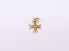 Load image into Gallery viewer, Tiny Cute Cross Religious Charms plated in 18K Gold Copper Base 10pcs
