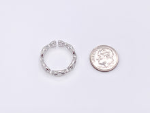 Load image into Gallery viewer, 18K Real Gold/Platinum Plated Copper Button Coffee Bean Pig Nose Adjustable Ring 5 pcs
