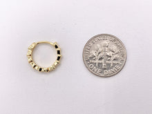 Load image into Gallery viewer, Dainty Cubic Zirconia 14mm Earring Huggies in 18K Gold or Silver Plated Copper 5 pairs
