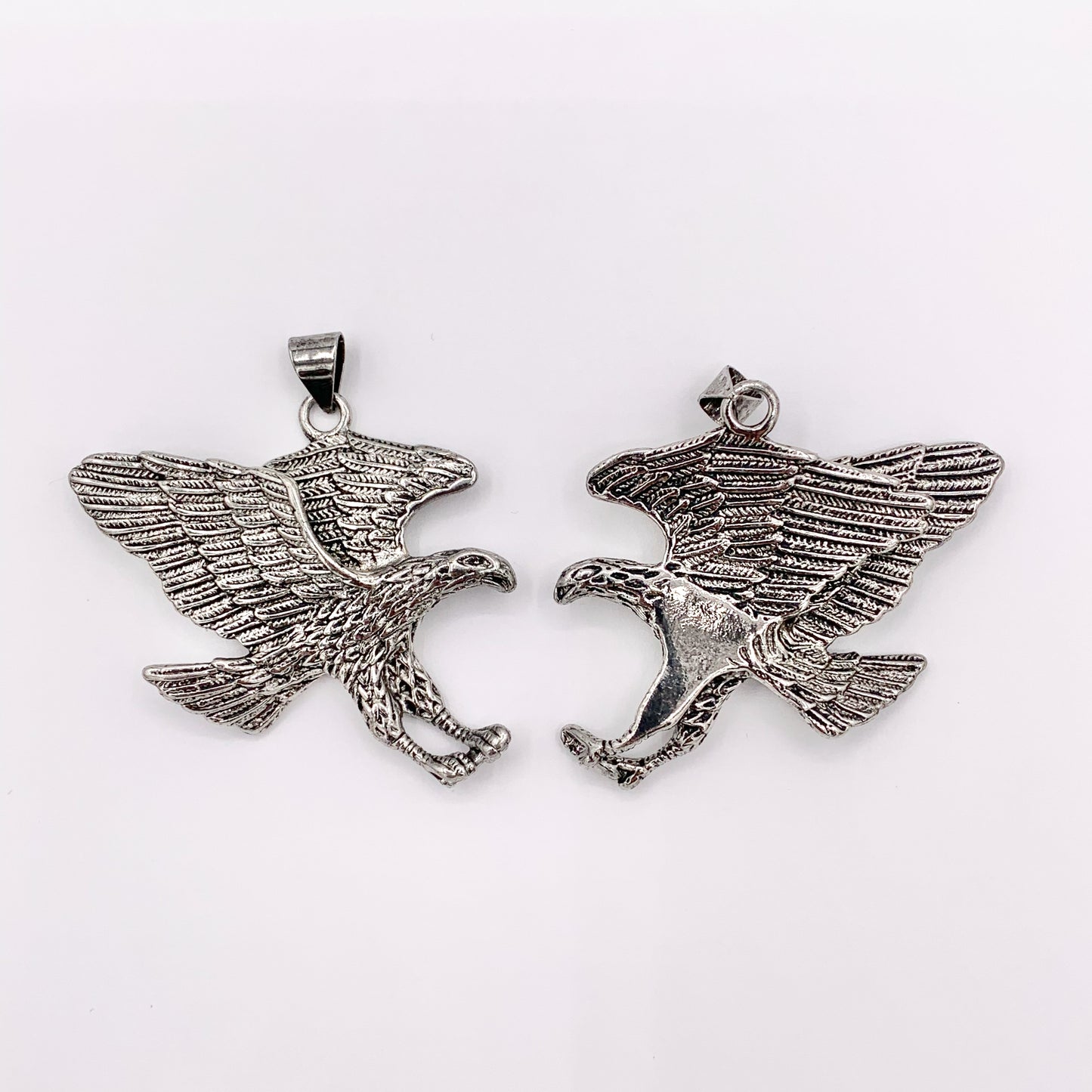 Large American Bald Eagle Pendant in 18K Gold or Silver plated over Copper 3 pcs