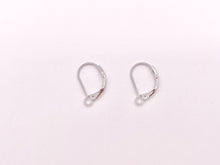 Load image into Gallery viewer, Real Gold or Silver 18K Plated Copper Earring Lever Backs with Opening Loop Component 50 pcs
