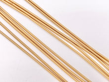 Cargar imagen en el visor de la galería, Gold Plated French Wire Bullion Gimp Wire- 18K Gold Plated- Copper Base- 8 inches, 1.6mm (.063 inches) 10pcs
