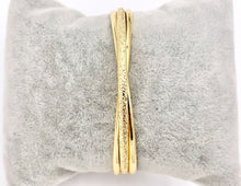 Cargar imagen en el visor de la galería, Layered Twist Bracelet Cuffs in Real Gold 18K Plated Copper 3pcs
