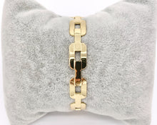 Cargar imagen en el visor de la galería, Minimalist Rectangle Link Bracelet Cuffs in Real Gold 18K Plated Copper 3 pcs
