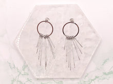 Load image into Gallery viewer, Simple Circle Tassel Earrings in 18K Gold or Silver plated Copper 3 pairs
