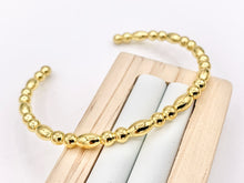 Load image into Gallery viewer, Minimalist Rice Shape Bracelet Cuffs in Real Gold 18K Plated Copper 3 pcs
