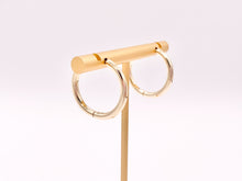 Load image into Gallery viewer, 18K Gold Plated Simple Every Day Minimalist 23mm Hoop Huggie Earring Over Copper 5 pairs
