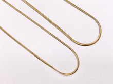 Load image into Gallery viewer, Delicate Herringbone Necklace Gold Plated Stainless Steel Dainty Flexible Minimalist Finished Necklace 17&quot; with Extension Link 5 pcs
