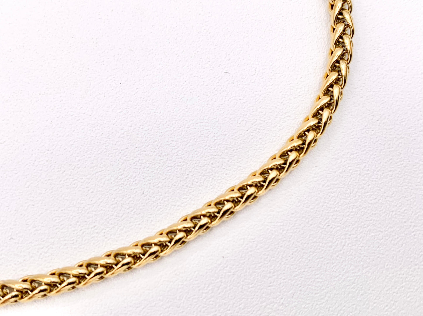 Roped Chain 3mm Necklace Gold Plated Stainless Steel Dainty Flexible Minimalist Finished Necklace 17" with Extension Link 5 pcs