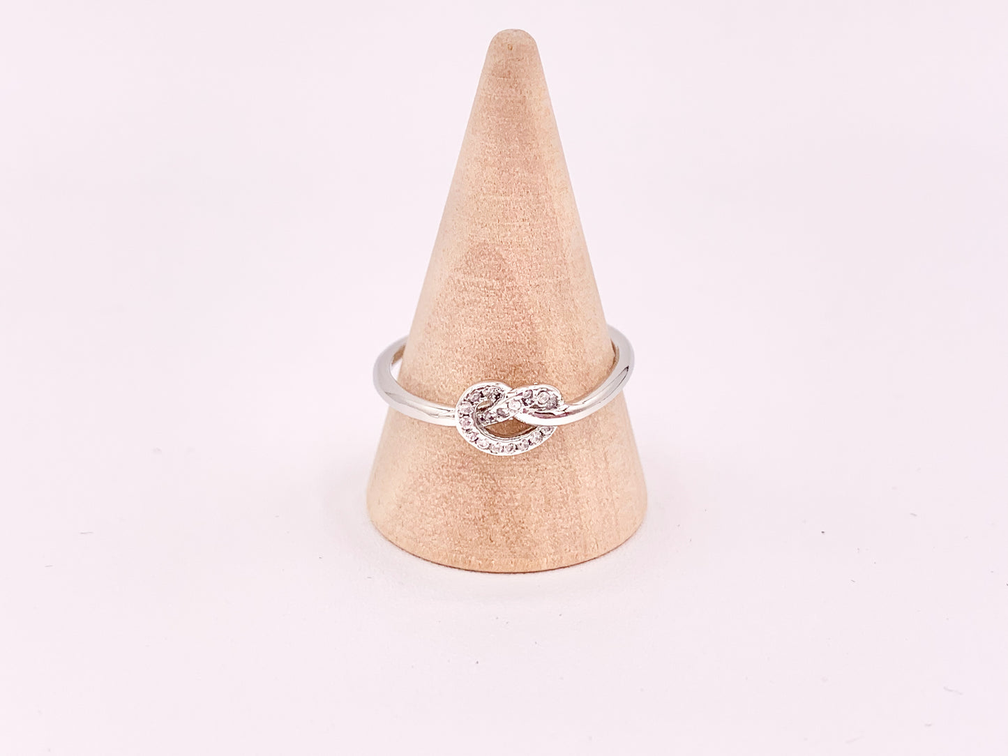 Tie the Knot Ring | Real Gold 18K Plated Copper CZ Pave Adjustable Dainty Minimalist Ring Stackable Ring 4 pcs