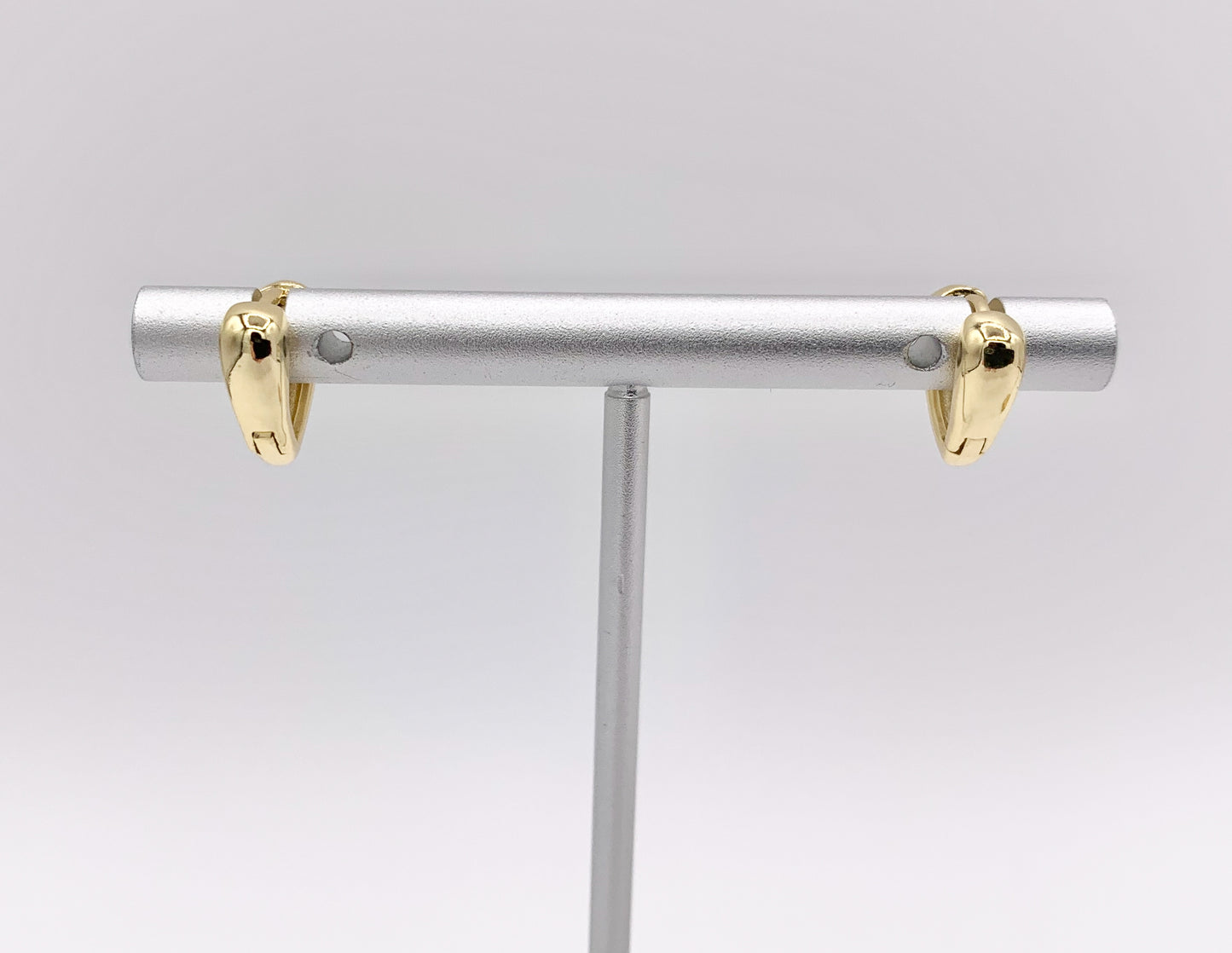 Dainty Triangle V 13mm Earring Huggies in 18K Gold or Silver Plated Copper 5 pairs